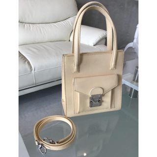 フェンディ(FENDI)のFENDI フェンディ レザー 2way ミニバッグ ストラップ付き A-54 (ショルダーバッグ)