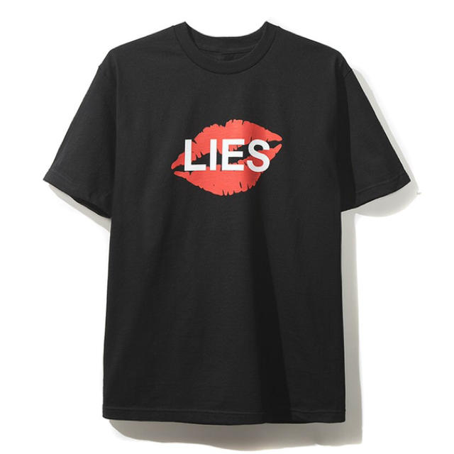 Supreme(シュプリーム)の【L】Lies Black Tee アンチソーシャル assc メンズのトップス(Tシャツ/カットソー(半袖/袖なし))の商品写真