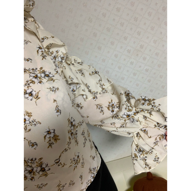 花柄ブラウス レディースのトップス(シャツ/ブラウス(長袖/七分))の商品写真