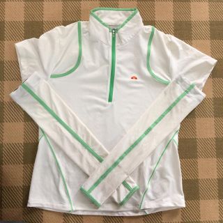 エレッセ(ellesse)のエレッセ半袖テニスシャツ、腕カバー付 Ｌ(ウェア)