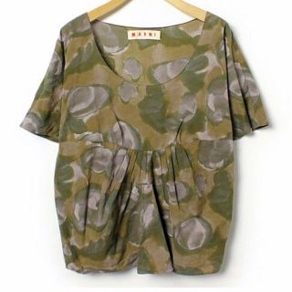 マルニ(Marni)のマルニ カーキ柄シャツ(シャツ/ブラウス(半袖/袖なし))