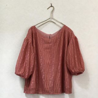 メルロー(merlot)のmerlot メルロー☆レース×シフォンブラウス(シャツ/ブラウス(半袖/袖なし))