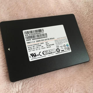 サムスン(SAMSUNG)のサムスン SSD 256GB USB変換ケーブル付き(PCパーツ)
