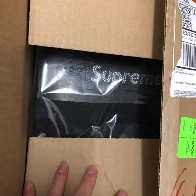 トップスSupreme×Swarovski Box Logo Black