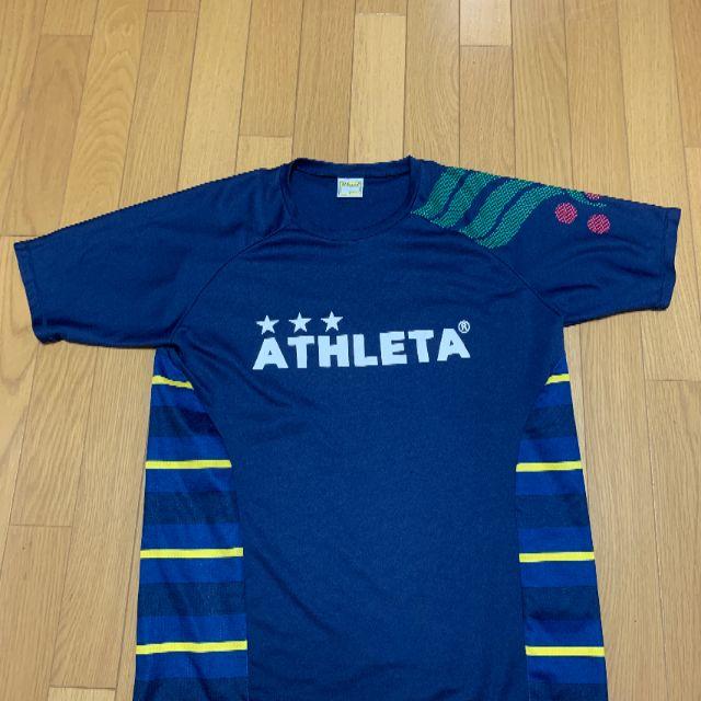 ATHLETA(アスレタ)のアスレタ（ATHLETA）プラシャツ　Lサイズ　ネイビー スポーツ/アウトドアのサッカー/フットサル(ウェア)の商品写真