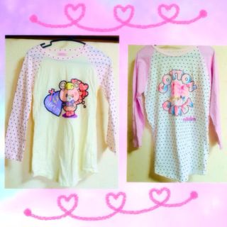 ミルクリーム(milklim)のみるくりーむラグランセット(Tシャツ(長袖/七分))