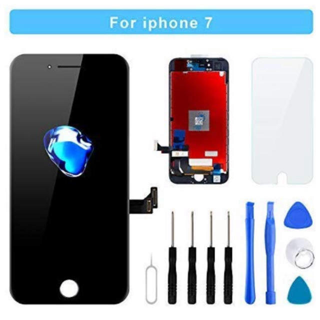 iPhone(アイフォーン)のiPhone7 液晶パネル 修理工具・ガラスフィルム付き スマホ/家電/カメラのスマートフォン/携帯電話(その他)の商品写真
