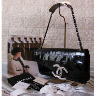 シャネル(CHANEL)のみぃ様専用【正規品】シャネル デカココ チェーンショルダー バッグチョコバー黒(ショルダーバッグ)