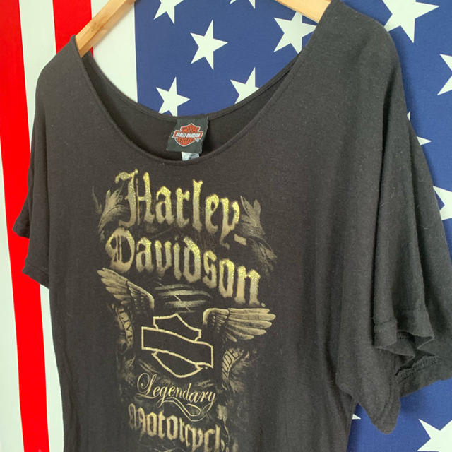 Harley Davidson(ハーレーダビッドソン)のUSA古着 ハーレーダビッドソン Tシャツ レディースM レディースのトップス(Tシャツ(半袖/袖なし))の商品写真