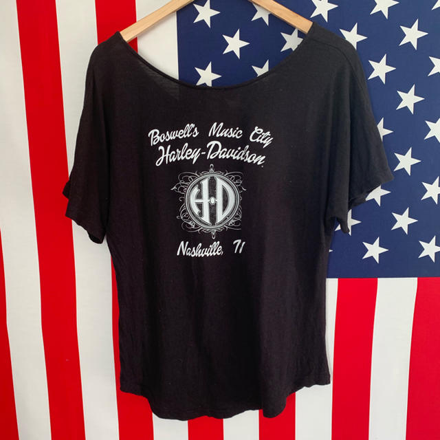 Harley Davidson(ハーレーダビッドソン)のUSA古着 ハーレーダビッドソン Tシャツ レディースM レディースのトップス(Tシャツ(半袖/袖なし))の商品写真