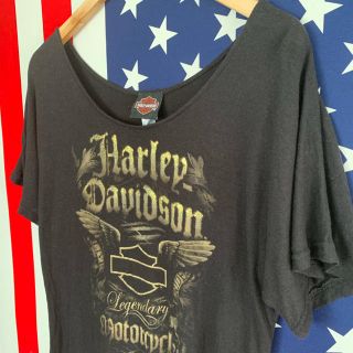 ハーレーダビッドソン(Harley Davidson)のUSA古着 ハーレーダビッドソン Tシャツ レディースM(Tシャツ(半袖/袖なし))