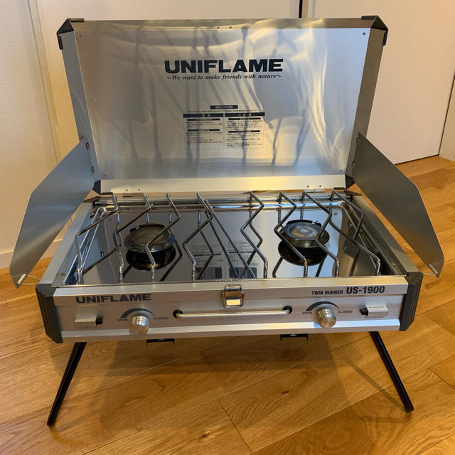 美品】ユニフレーム ツインバーナー US-1900 スポーツ/アウトドア