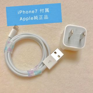 アップル(Apple)のApple純正 ケーブル+アダプター(バッテリー/充電器)