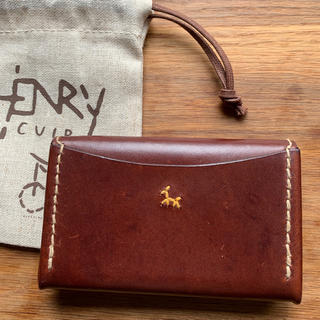 45rpm - アンリークイール Henry cuir ミニ財布 犬 刺繍 カーネの通販 ...