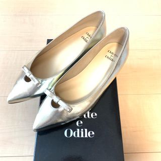 オデットエオディール(Odette e Odile)のOdette e Odile フラットリボンパンプス/GOLD(バレエシューズ)