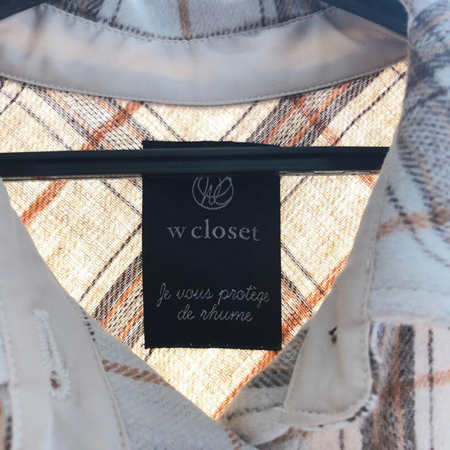 w closet(ダブルクローゼット)のw closet ダブルクローゼット オーバーチェックシャツ レディースのトップス(シャツ/ブラウス(長袖/七分))の商品写真