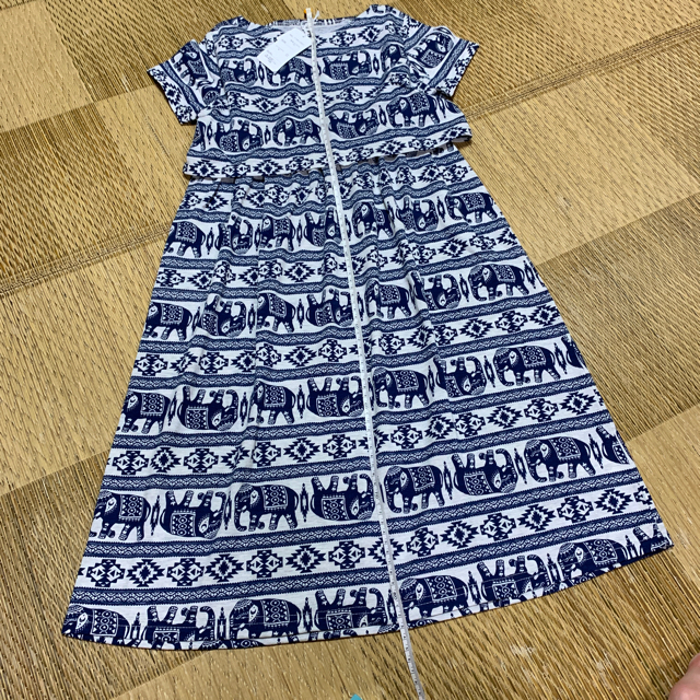 西松屋(ニシマツヤ)のワンピース☆アジアン☆130 キッズ/ベビー/マタニティのキッズ服女の子用(90cm~)(ワンピース)の商品写真