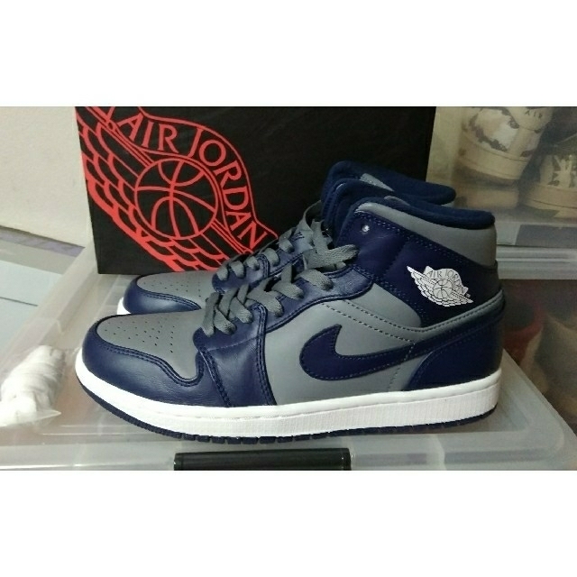 希少 極美品 替紐 元箱 付属 NIKE AIR JORDAN 1 MID/26