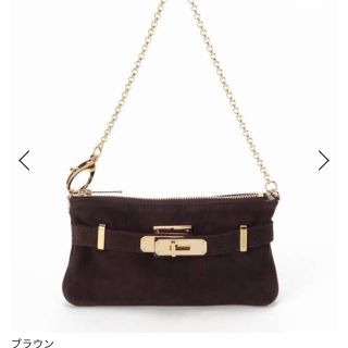 ドゥーズィエムクラス(DEUXIEME CLASSE)の新品 Sita parantica  ヌバックチェーンクラッチ(クラッチバッグ)