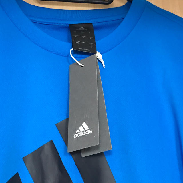 adidas(アディダス)のadidas アディダス Tシャツ スポーツタイプ生地 メンズLサイズ メンズのトップス(Tシャツ/カットソー(半袖/袖なし))の商品写真