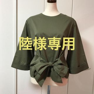 ダブルクローゼット(w closet)のダブルクローゼット カーキブラウス (シャツ/ブラウス(長袖/七分))