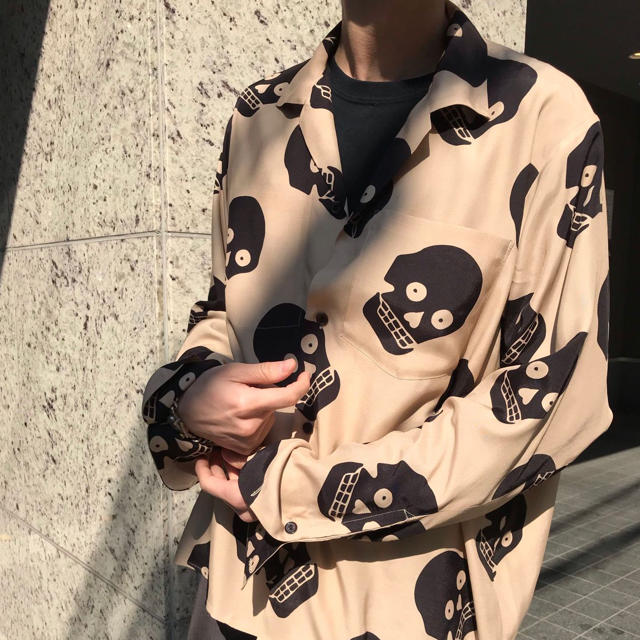 sunsea 19ss  Keef’s GIGOLO Shirt/beigeシャツ