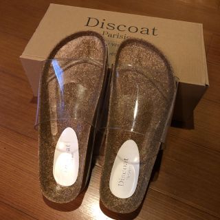 ディスコート(Discoat)のDiscoat Parisien コルク風フットベットサンダル 新品  M(サンダル)