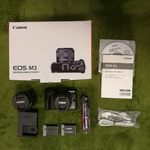 Canon(キヤノン)の<dk様専用>Canon EOS M3 スマホ/家電/カメラのカメラ(ミラーレス一眼)の商品写真