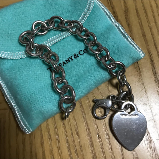 Tiffany シルバー ハートブレスレットレディース