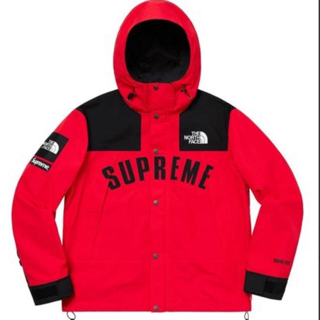 supreme  northface マウンテンパーカー 赤 Mサイズ