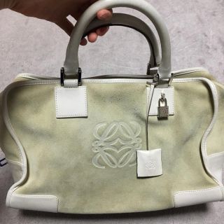 ロエベ(LOEWE)のLOEWE アマソナ28 ベージュ(ボストンバッグ)