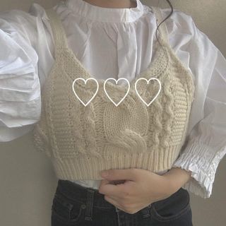 ダブルクローゼット(w closet)のwcloset🌟ニットビスチェ(キャミソール)