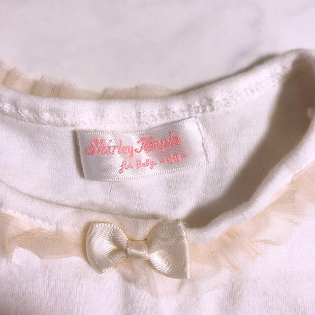 Shirley Temple(シャーリーテンプル)のシャーリーテンプル Ｔシャツ 白 値下げ キッズ/ベビー/マタニティのベビー服(~85cm)(Ｔシャツ)の商品写真