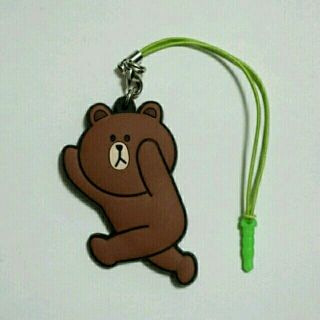 100円❗LINEスマホクリーナー🐻(ストラップ/イヤホンジャック)