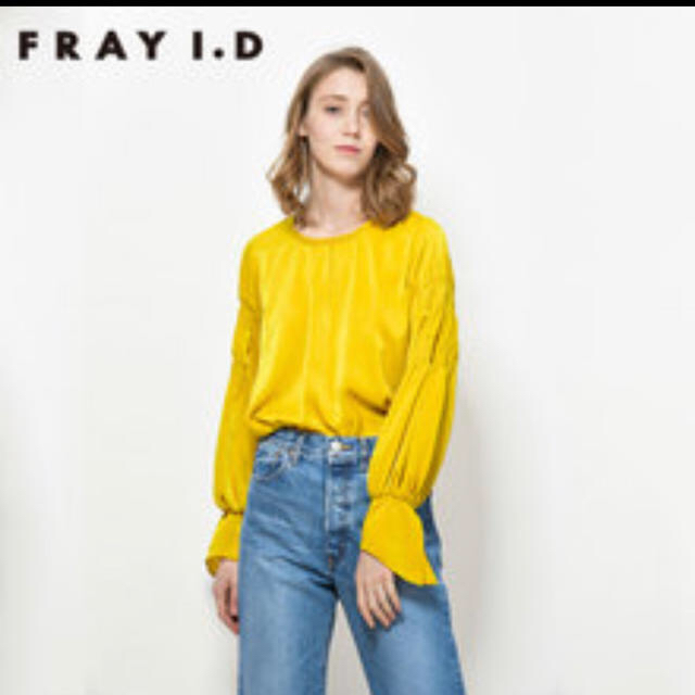 FRAY I.D(フレイアイディー)のFRAY I.D☆スエードサテンブラウス レディースのトップス(シャツ/ブラウス(長袖/七分))の商品写真