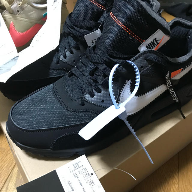 off white the ten air max 90 エアマックス90 黒