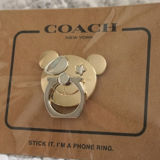 COACH(コーチ)のコーチ　スマホリング スマホ/家電/カメラのスマホアクセサリー(その他)の商品写真