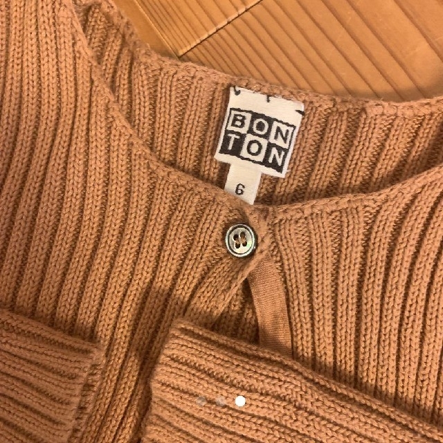 Bonpoint(ボンポワン)の専用　BONTON　リブカーディガン　美品　ボントン キッズ/ベビー/マタニティのキッズ服女の子用(90cm~)(カーディガン)の商品写真