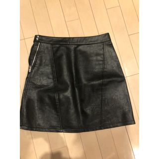 ザラ(ZARA)のレザースカート(ミニスカート)