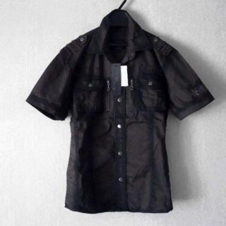 半額以下★送料込★ロゴ刺繍シャツ  カーキ (シャツ)
