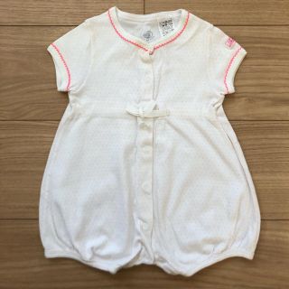 プチバトー(PETIT BATEAU)の★プチバトー★ピンクドットロンパース(ロンパース)