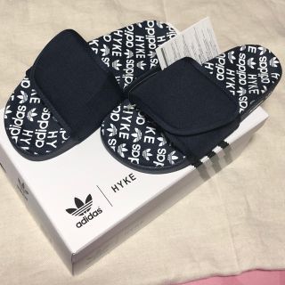 ハイク(HYKE)のadidas HYKE サンダル ネイビー 24.5㎝(サンダル)