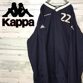カッパ(Kappa)の【激レア】カッパ KAPPA☆刺繍ロゴ ビッグサイズ ナイロンプルオーバー90s(ナイロンジャケット)