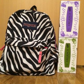 JANSPORT リュック　レインボーカラー　ゼブラ\u0026レオパルド柄