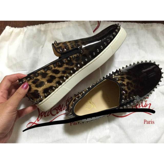 Christian Louboutin(クリスチャンルブタン)の★クリスチャン・ルブタン Pik Boat Flat スニーカー サイズ39☆ レディースの靴/シューズ(スニーカー)の商品写真