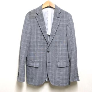 メンズビギ(MEN'S BIGI)の定2.3万 CROWDED CLOSET 縮緬グレンチェックテーラードジャケット(テーラードジャケット)