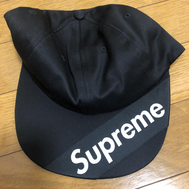 Supreme Visor Label 6-Panel  BLACK