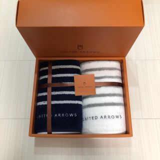 ユナイテッドアローズ(UNITED ARROWS)のUNITED ARROWS ユナイテッドアローズ 新品フェイスタオル２枚組(タオル/バス用品)