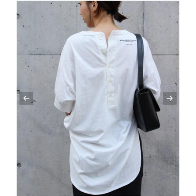 登場! DEUXIEME CLASSE - アメリカーナ プルオーバー ホワイト Tシャツ(半袖/袖なし)
