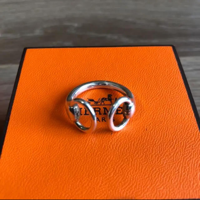 【美品】HERMÈS ナウシカ　ホースビットモチーフリングサイズ